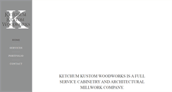 Desktop Screenshot of ketchumkustomwoodworks.com