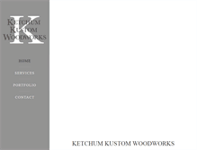 Tablet Screenshot of ketchumkustomwoodworks.com